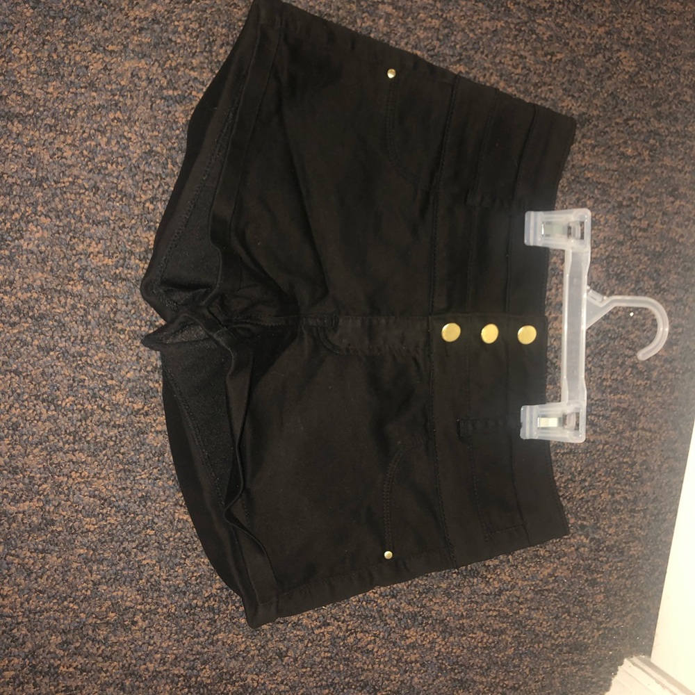 Black high waisted shorts